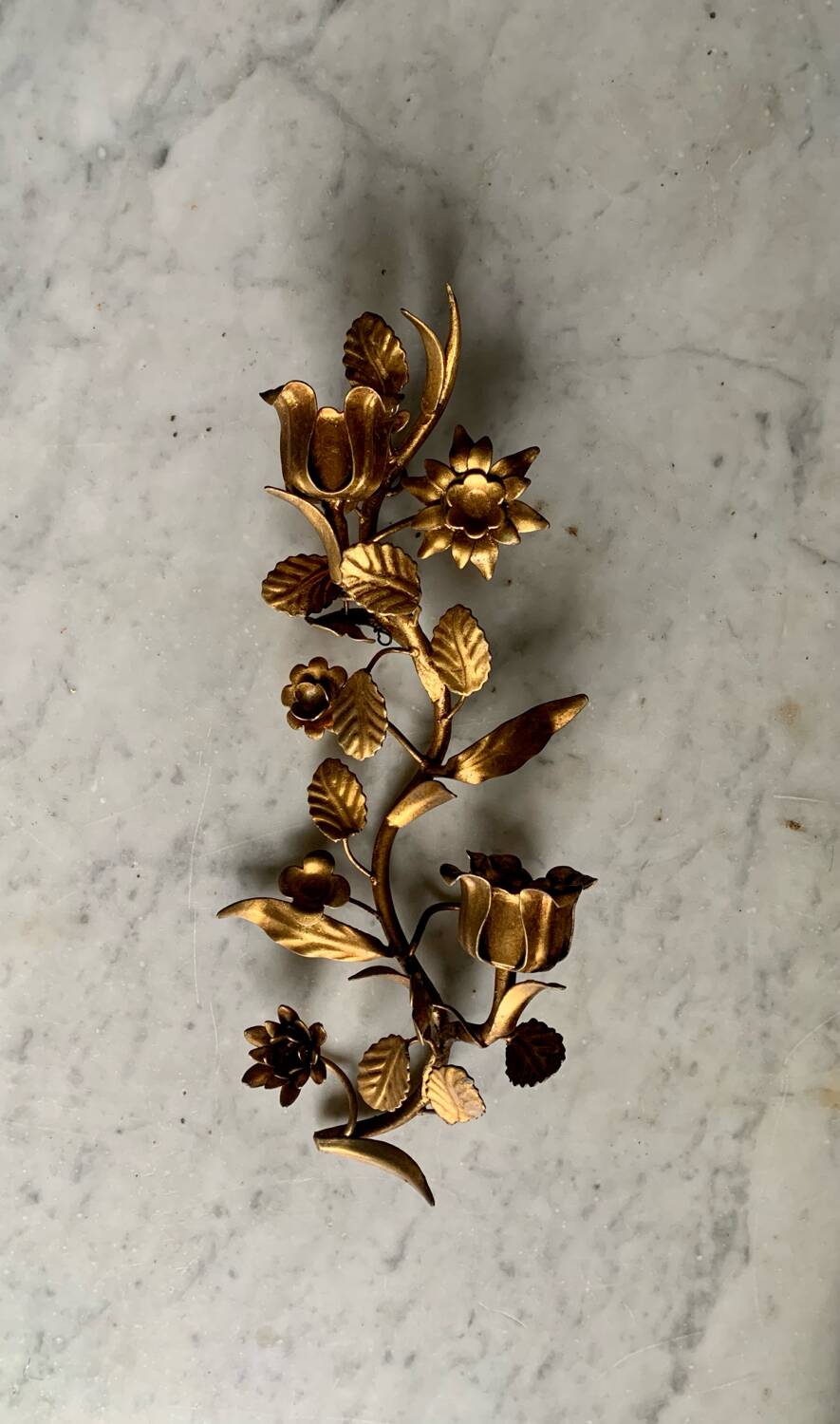 70s wall candle holder