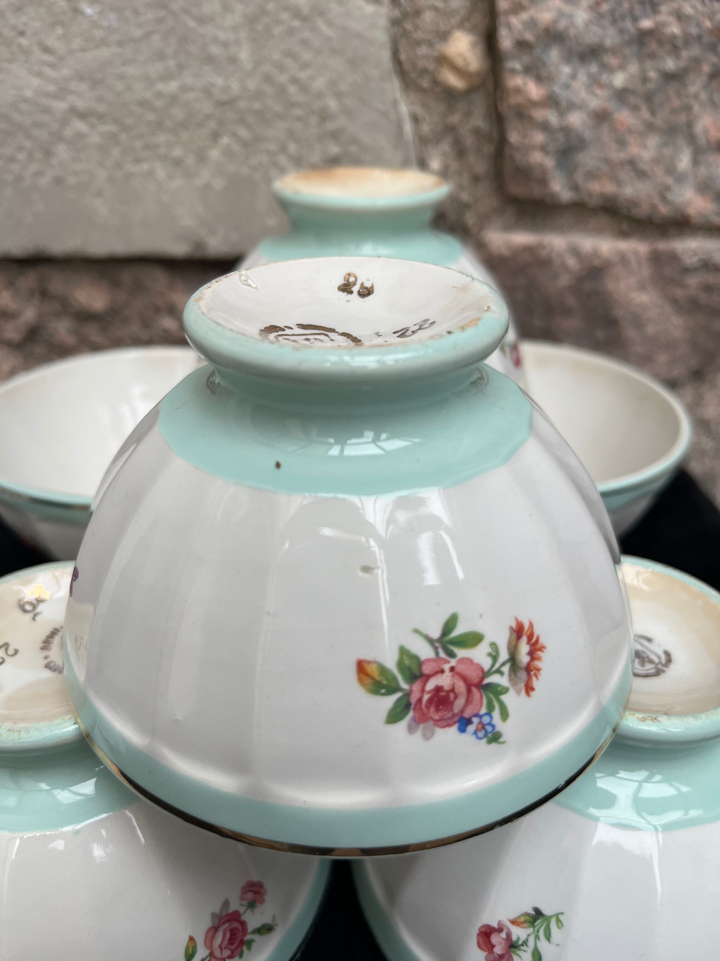 Set de 6 petits bols anciens Diam 10,5cm