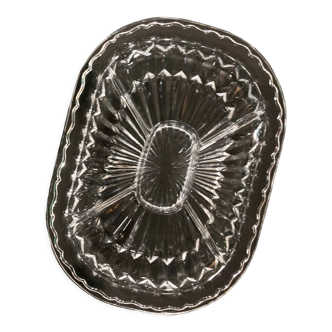 Glass aperitif dish, 60s/70s