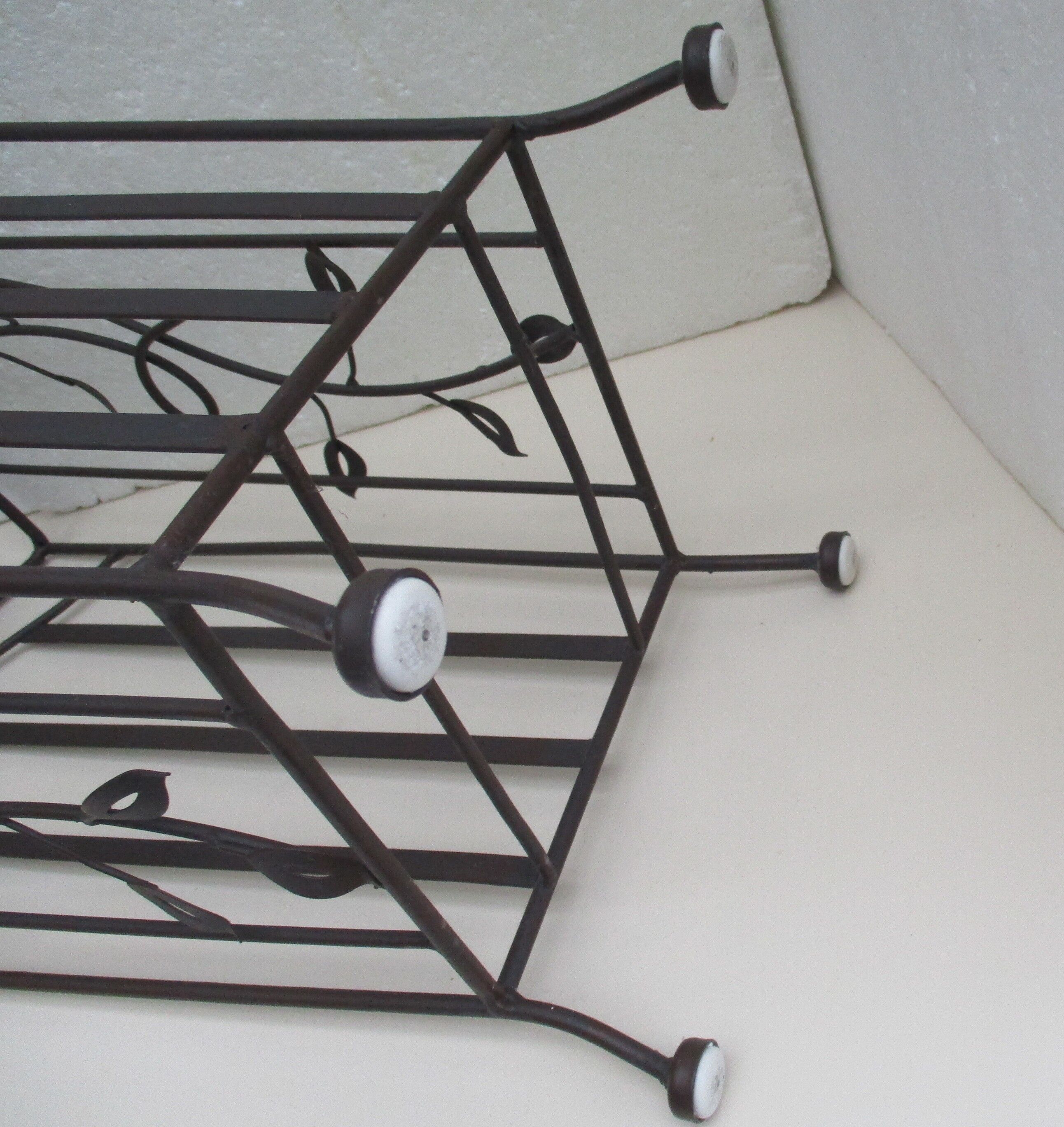 Wrought iron umbrella holder