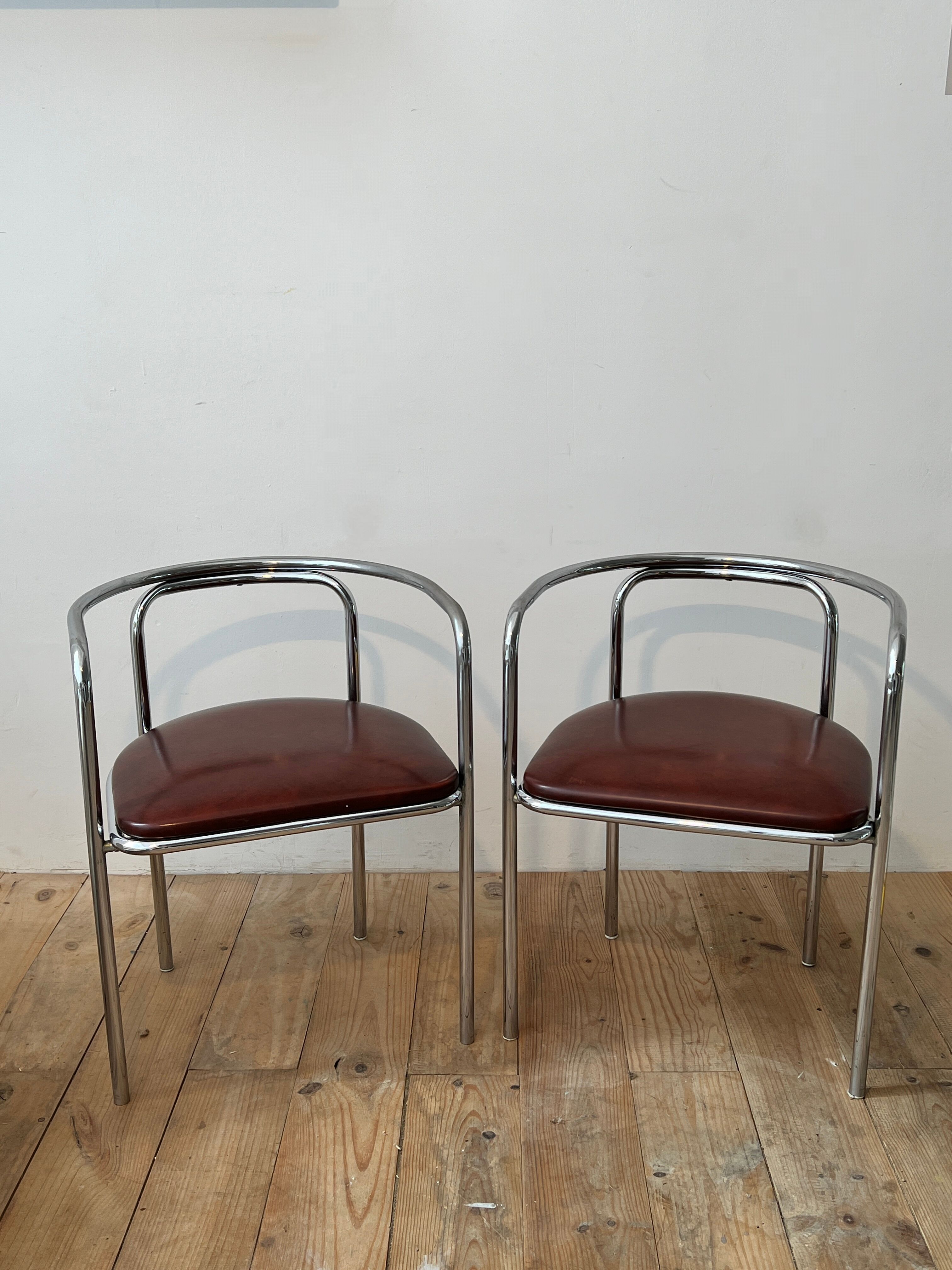 Tubular chrome chairs