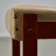 Angular, Teak Wood and Leather Chair with Copper Details, 1970s