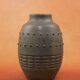 Art Deco vase by Charles Greber in brown-green glazed stoneware - 1920 - 25 cm