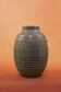 Art Deco vase by Charles Greber in brown-green glazed stoneware - 1920 - 25 cm