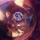 ValléerySthal crystal wine carafe (since 1699), gradient amber color