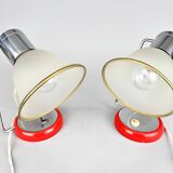 Paire de lampes de table du milieu du siècle, Tchécoslovaquie