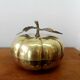 Brass pumpkin box Italy 1970 vintage