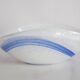 Coupelle Murano en verre bleu et blanc style milieu du 20ème siècle, Italie, années 2000