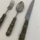 Stainless Steel Set of Knife Fork and Spoon Edwin Blyde & Co, 1950s