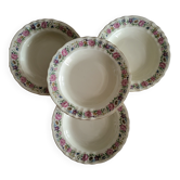 Limoges Bernardaud 4 Deep Plates in porcelain