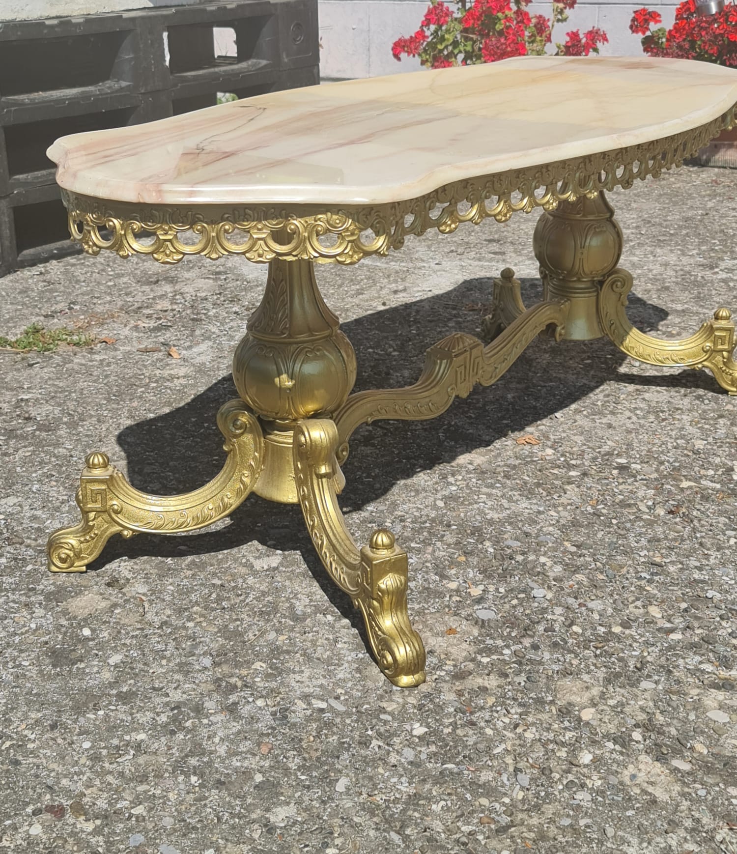 Vintage marble coffee table