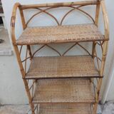 Rattan shelf