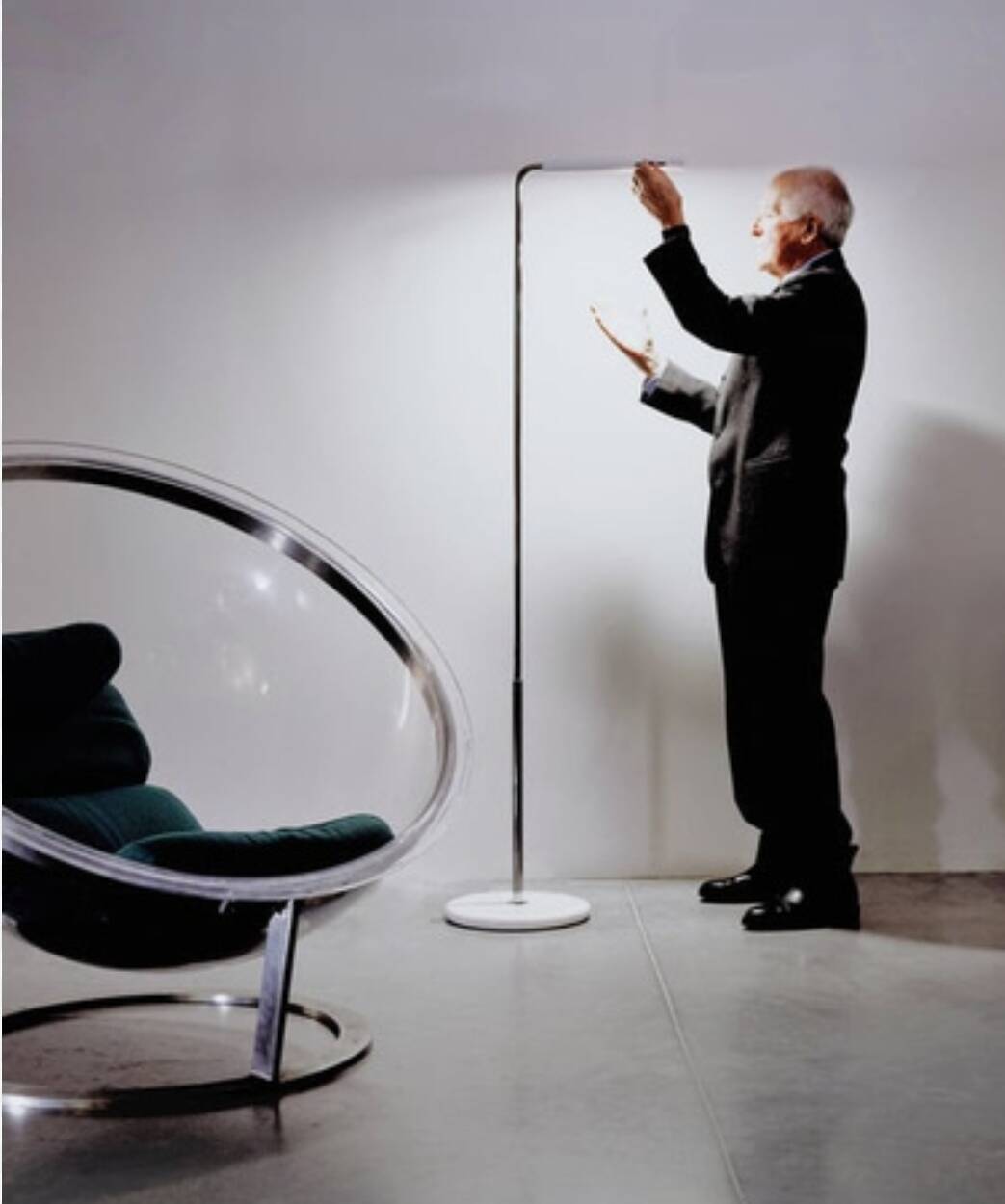 Lampe Ring A 400 par Bruno Gecchelin pour Arteluce 1979