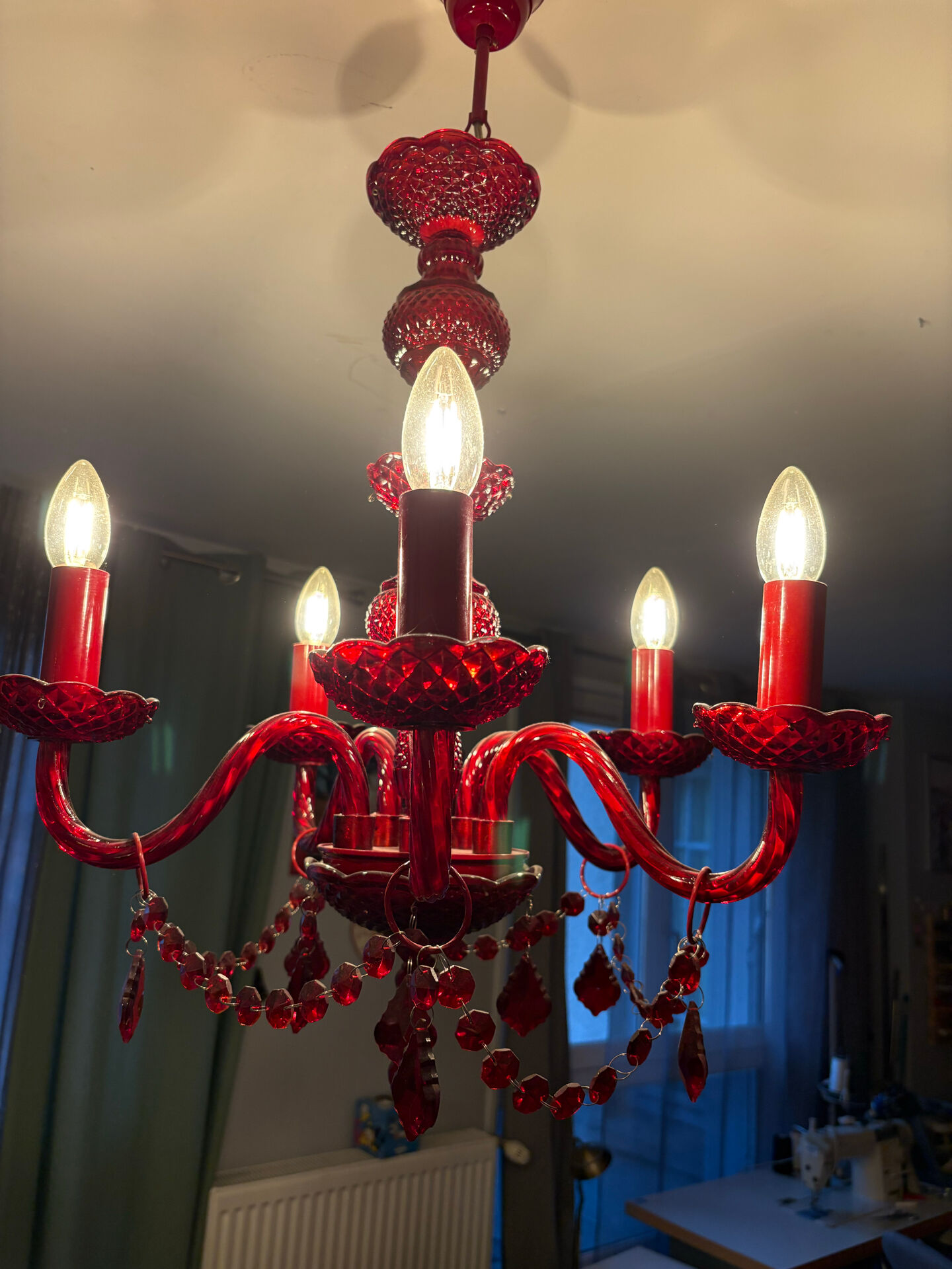Lustre baroque inspiration Murano