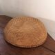Round basket in braided folder