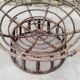 Set of 3 Vintage Rattan Half-Spherical Armchairs