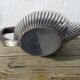 Silver metal teapot