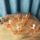 Lot de 27 Verres rosaline Art Déco