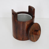 1960s Wooden ice bucket by Jean Gillon from Brazil