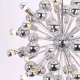 Grand Sputnik chrome chandelier in space style by Cosack, Germany, 1970s.