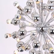 Grand Sputnik chrome chandelier in space style by Cosack, Germany, 1970s.