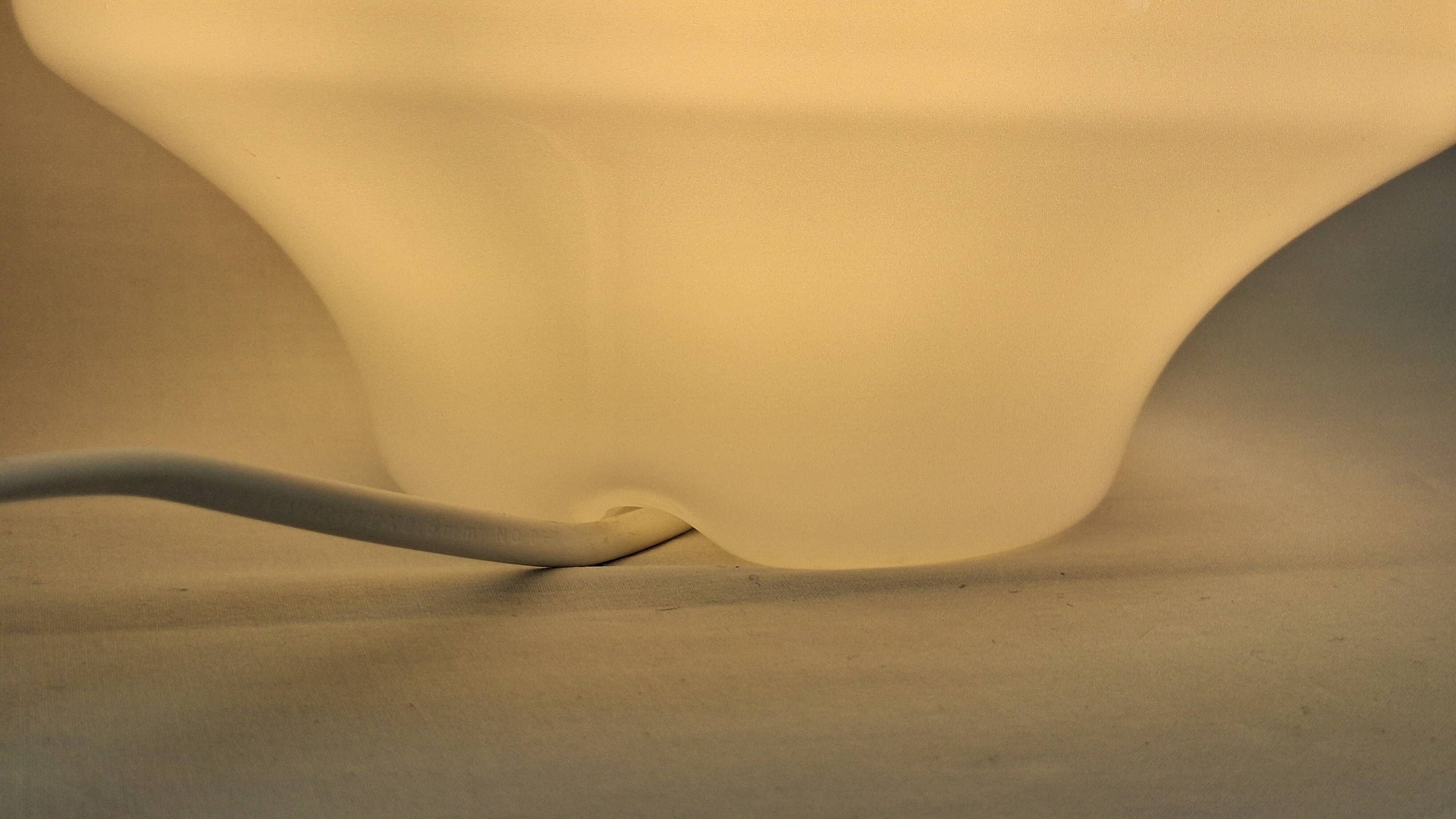 Vintage mid-century tapered glass bedside lamp or night light.