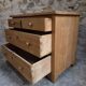 Commode ancienne rustique en pin, 4 tiroirs, vers 1880–1920