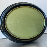 Oval  bakelite black frame  29 cm x 23 cm