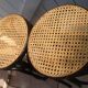 Tabourets bois et cannage