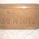 Plaque SNCF en bronze (immatriculation de train)