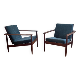 Pair of Danish armchairs designed in the 60s.