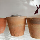 5 pots ancien en terre cuite