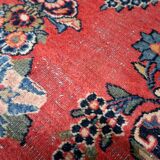 Antique Persian Kashan prayer handmade rug 131cm x 198cm 1920s - 1C1222