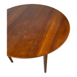 Table ronde en teck 1960