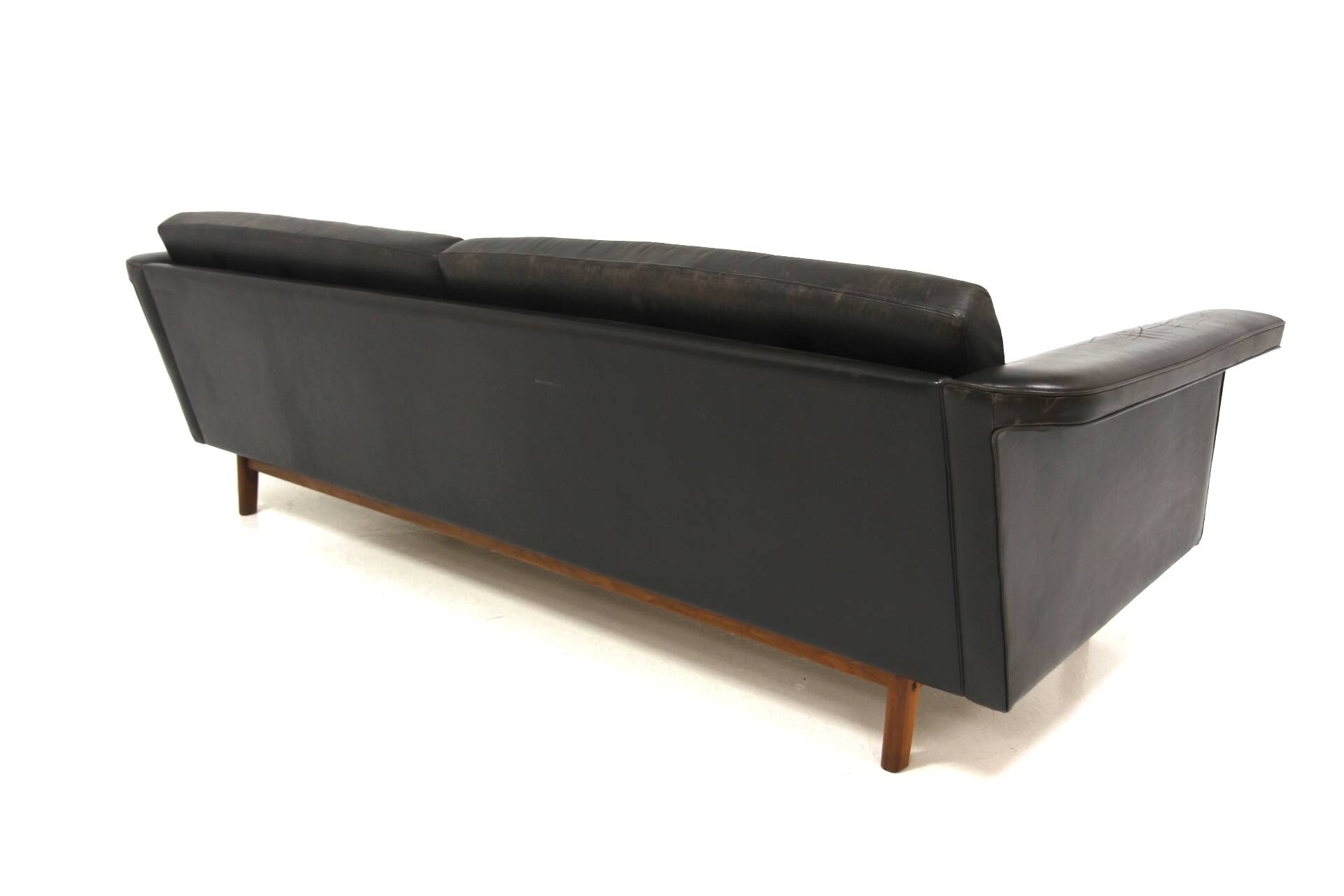 Scandinavian leather sofa, Karl Erik Ekselius for JOC, Sweden, 1950