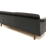 Scandinavian leather sofa, Karl Erik Ekselius for JOC, Sweden, 1950