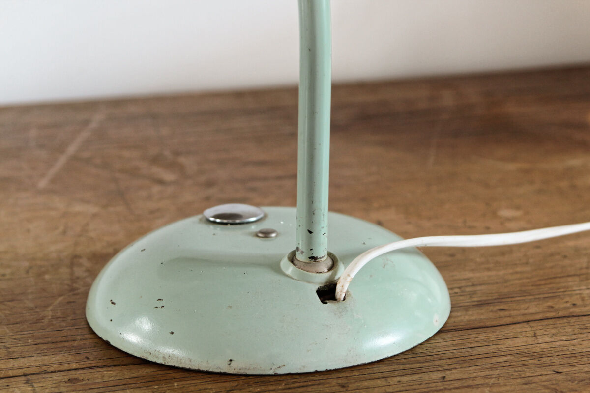 Lampe de bureau rotule vert céladon