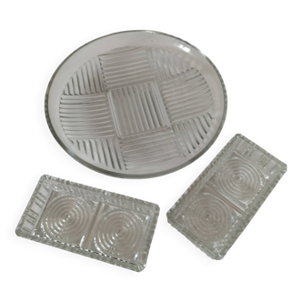 Pressed glass set