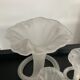 Trio of vintage soliflores vases in glass paste 70s