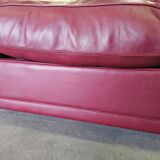 Canapé d'angle modulable Socrates en cuir bordeaux par Poltrona Frau, 1970