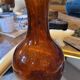Bubbled glass vase