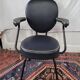 Fauteuil de coiffeur métal et skaï années 60