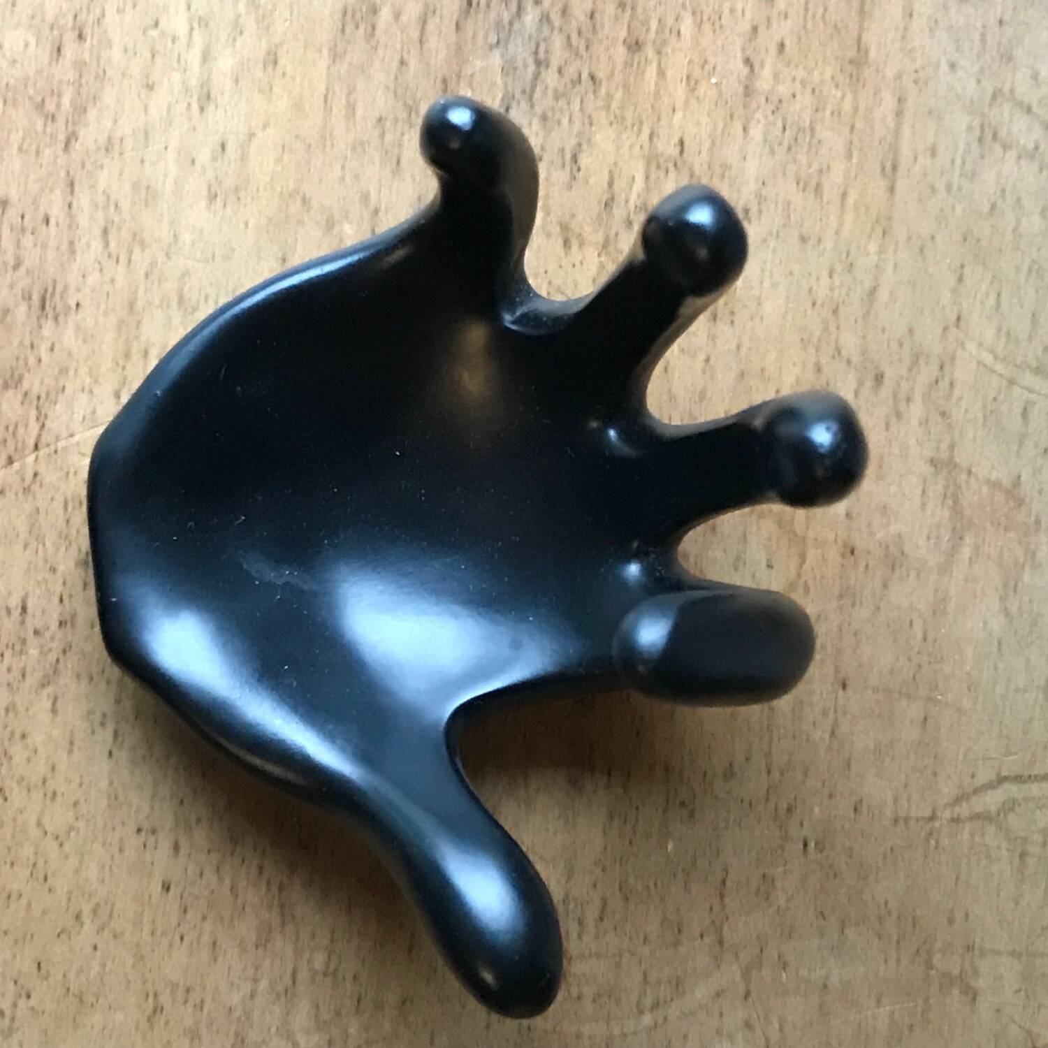 Handmade vintage black ceramic