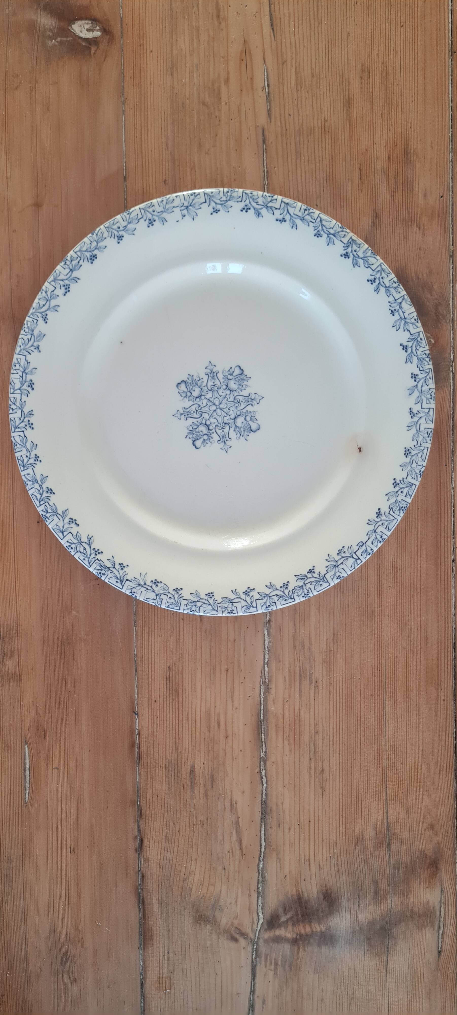 Serving dish in iron earth