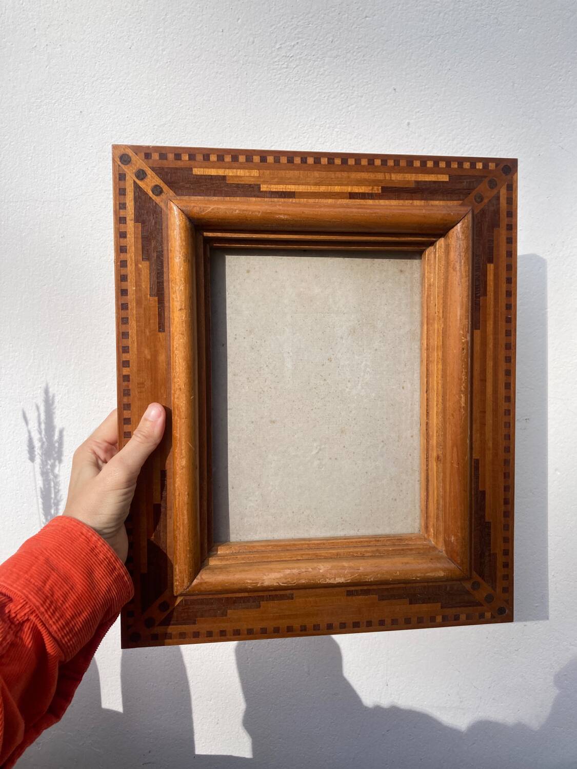 Marquetry wooden frame 30x36