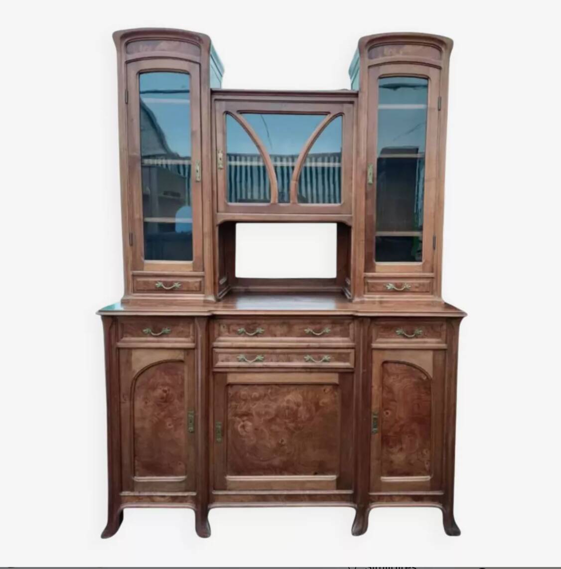 Art Nouveau two-part buffet