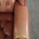 Classic English cowhide button seat chesterfield wingback armchair
