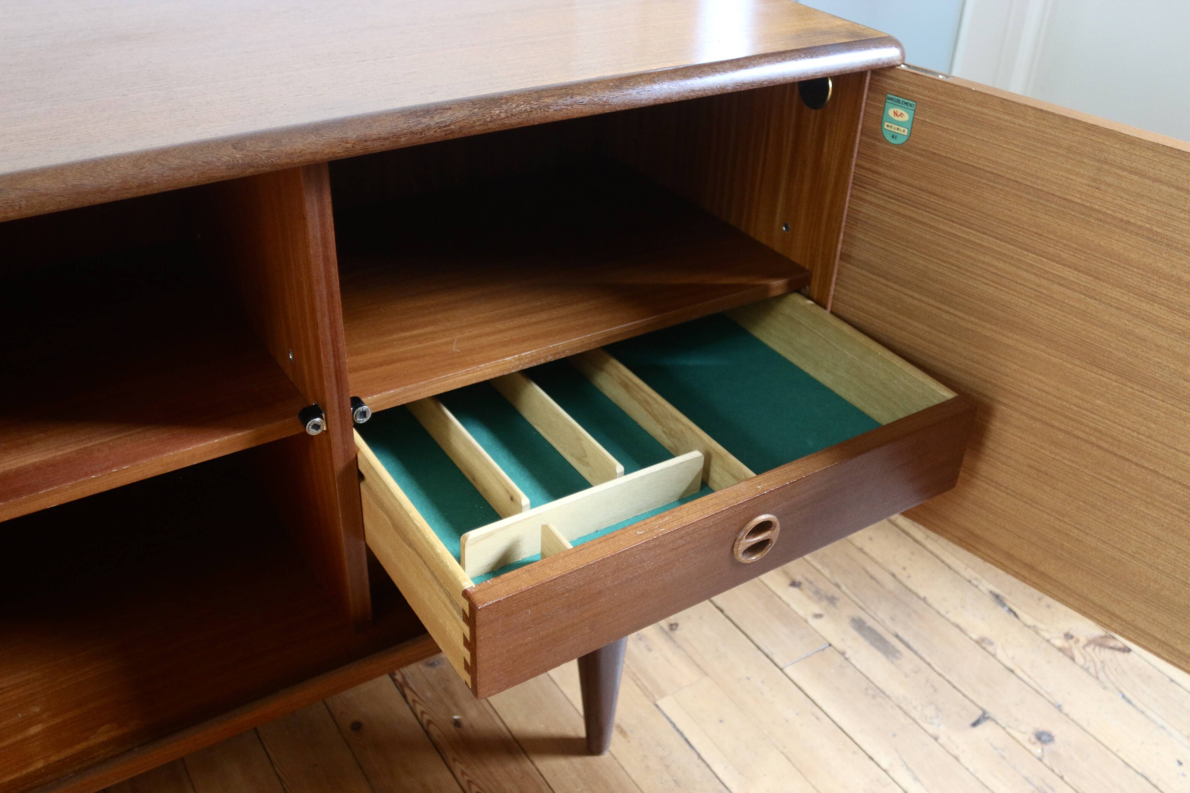 Vintage Scandinavian teak sideboard