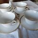 Set de 4 tasses à thé en porcelaine blanche