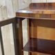 English Chippendale walnut display cabinet from the 1930s